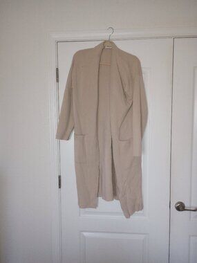 Babaton Fly Away Cream-Full Length Cardigan Sweater